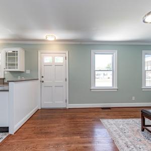 Front Door, Leads to large concrete patio!