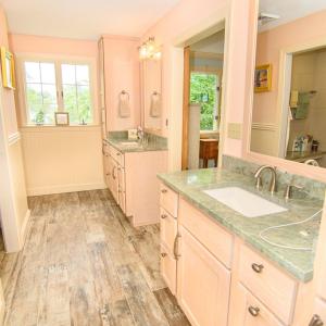 Primary Bath with radiant floor heat and granite c
