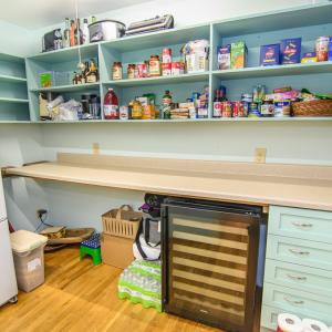 Large Pantry with additional Fridge and wine coole