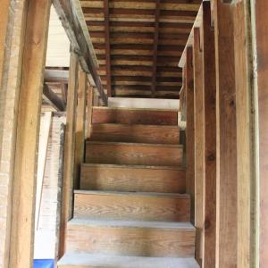 View of the attic steps