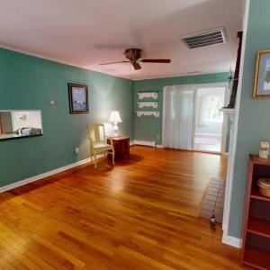 Entry from front enclosed porch.