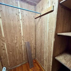 Cedar closet in bedroom 3