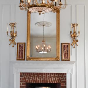 Parlor fireplace
