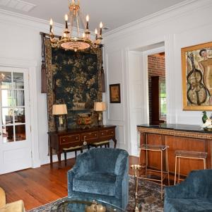 Parlor bar and library entrance