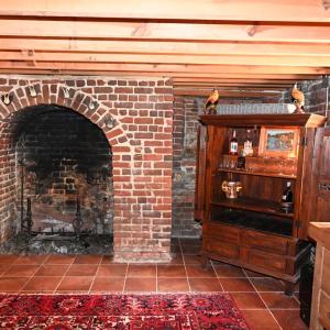 Basement fireplace