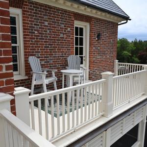 Primary bedroom balcony sitting area