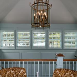 Tower room windows w/plantation shutters