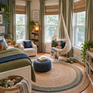 AI-generated room front of house