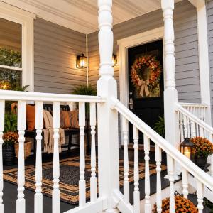 AI-generated front porch
