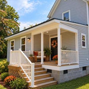 AI-generated back porch