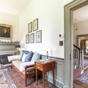 Office, Picture above the mantel is believed to be John Wharton, though unverified.