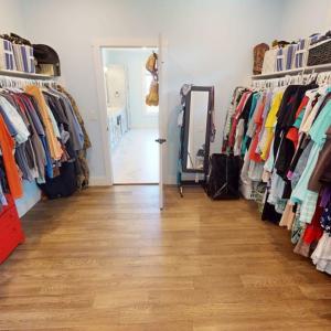 Massive walk-in closet.