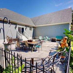 Rear patio.