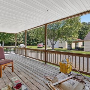 Covered back porch