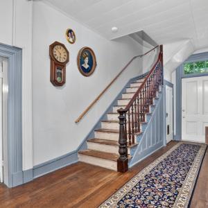 Staircase , Back door aligns with the front