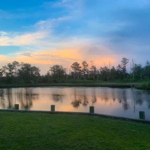 Sunset view of the tidal creek