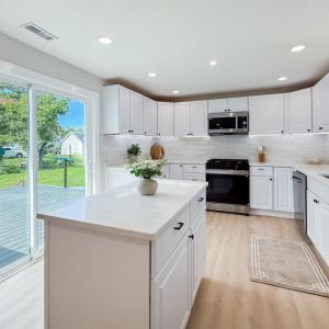 New Kitchen that opens up to Deck