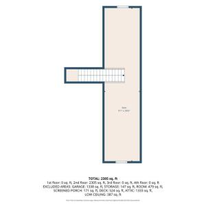 Detached Garage 2nd floor unfinished area