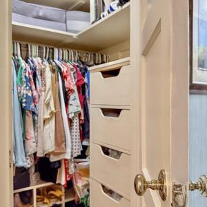Custom closet in bedroom 1