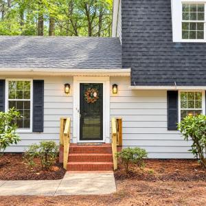 Front door, new railing