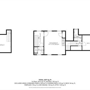 Upper Level Floor Plan - Main House