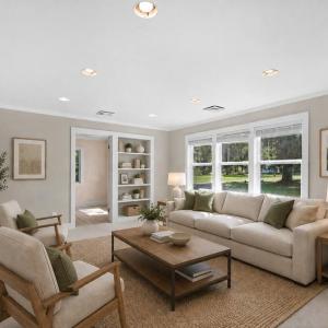 Living Room - Staged Virtually