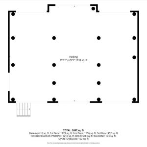 1st Floor Floor Plan with Dimensions