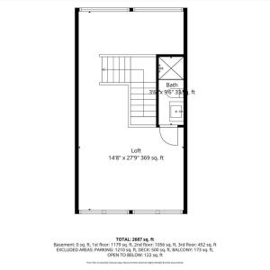 4th Floor Plan with Dimensions
