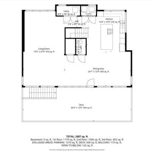 2nd Floor Plan with Dimensions