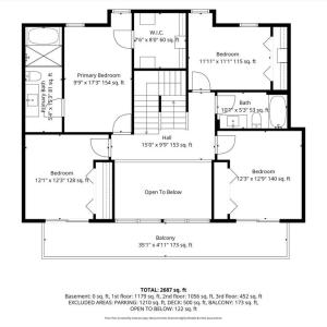 3rd Floor Floor Plan with Dimensions