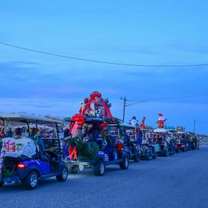 Cape Charles Christmas golf cart parade