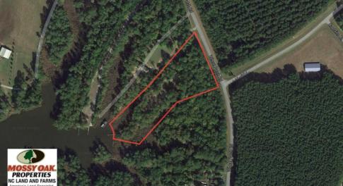 Photo of UNDER CONTRACT!  3.76 Acres of Waterfront Land For Sale In Beaufort County NC!