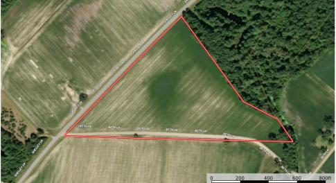 Map of property location with property boundaries