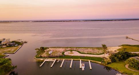Waterfront lot with boat dock