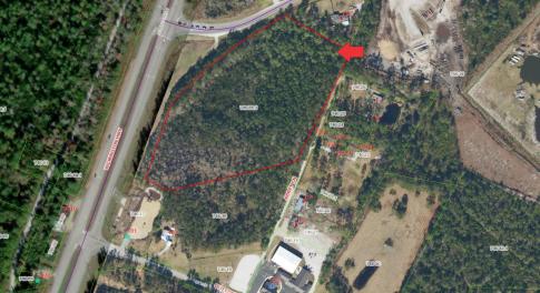 9.75 acre corner lot