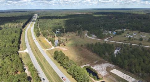 Aerial View of Land