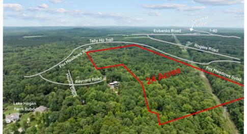 Tallyho Trl - aerial photo outline