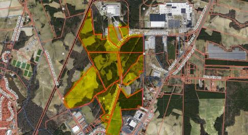 Red Outline 486.39 acres