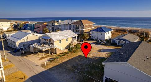 Second row lot in Atlantic Beach