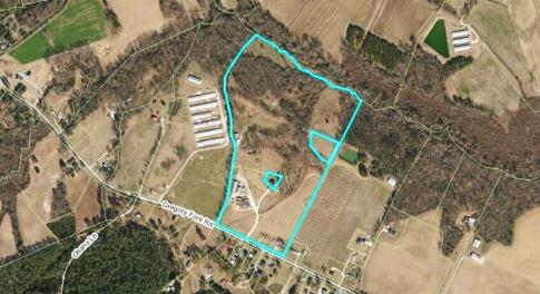 Gregory Fork Rd aerial tax map