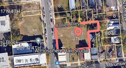 812 N 4th Aerial lot outline-photo