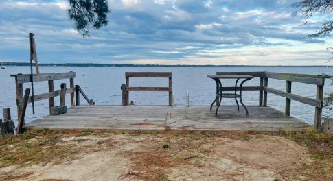 View from the shared lake access lot