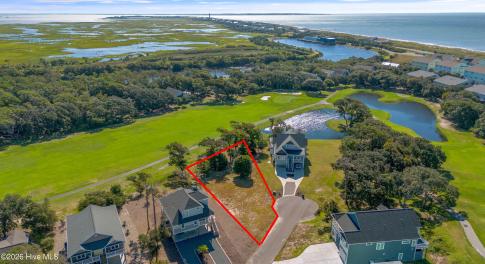 Drone Lot photo with golf & ocean