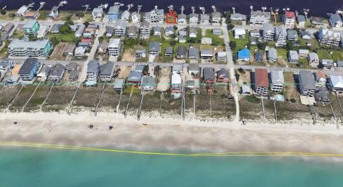 Aerial From Ocean