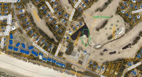 Aerial Showing Beach and Golf