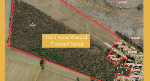 38.83 Acres Wooded 7 Acres Cleared
