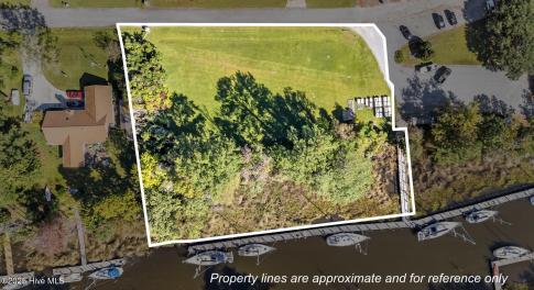 Overhead view of lot