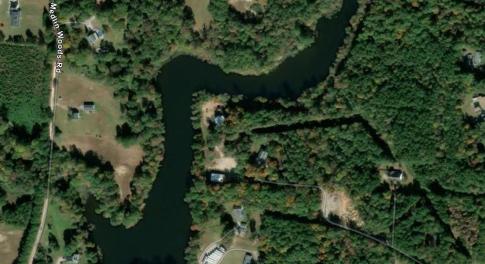 drone shot watkins pond