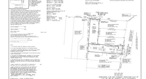 3005 Lewis Farm proposed plat