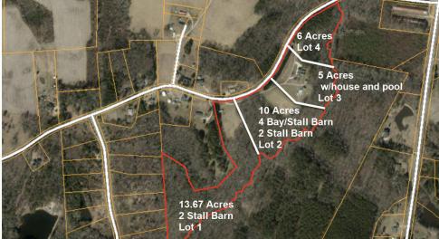 Proposed Lots 1 through 4